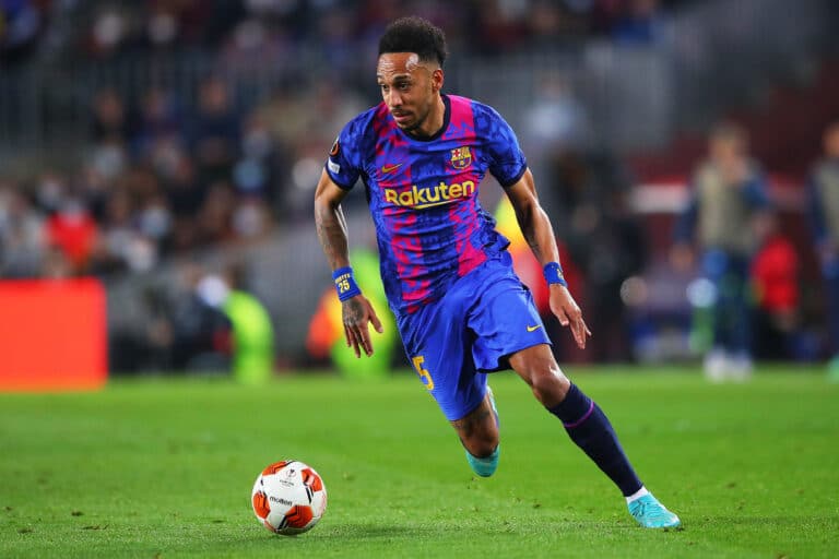 FC Barcelone 🇪🇸 – 🇹🇷 Galatasaray : Sur quelle chaîne et à quelle heure ? Pierre-Emerick Aubameyang lors d'un match de Ligue Europa avec le FC Barcelone.