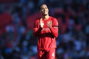 Virgil Van Dijk, le défenseur de Liverpool, après un match de Premier League.