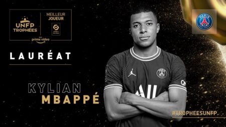 Trophées UNFP 2022 : Kylian Mbappé, élu meilleur joueur de Ligue 1 Uber Eats trophées unfp