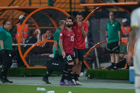 Mohamed Salah a dû sortir sur blessure, face au Ghana (2-2), jeudi dernier.