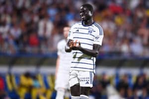 Aliou Badji avec les Girondins de Bordeaux.