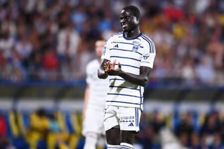 Aliou Badji avec les Girondins de Bordeaux.