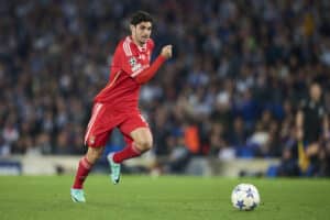 Gonçalo Guedes avec le maillot du Benfica Lisbonne.