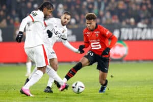 Désiré Doué pourrait quitter Rennes cet hiver.