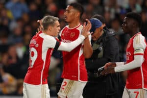 William Saliba va retrouver Leandro Trossard, son coéquipier à Arsenal, lors de France-Belgique.