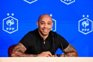 Thierry Henry, en conférence de presse.