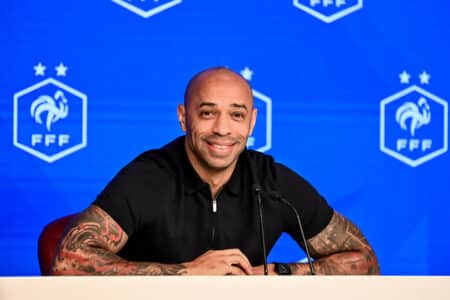 Thierry Henry, en conférence de presse.