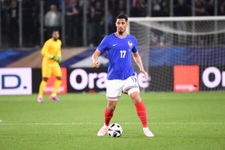 William Saliba avec les Bleus contre le Luxembourg, mercredi dernier.