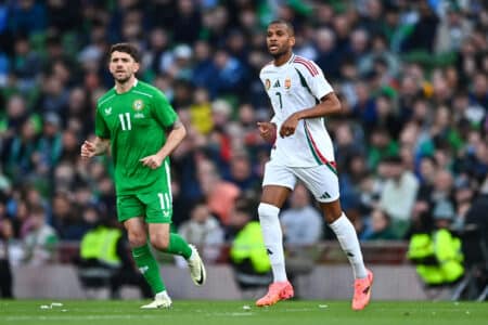 Loïc Nego (avec le maillot blanc) est forfait pour la première journée de l'Euro 2024.