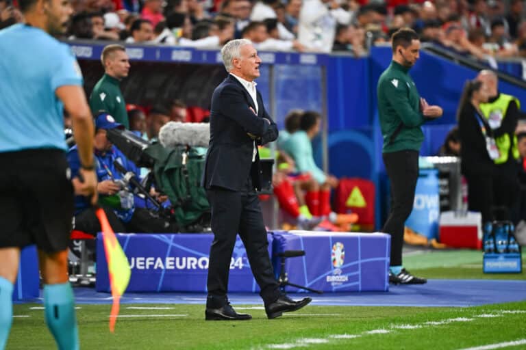 Didier Deschamps, après Autriche-France : « Mbappé, le point noir de notre soirée » Didier Deschamps, lors du match entre l'Australie et la France (0-1).