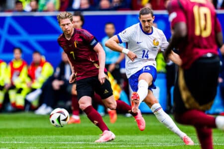 Adrien Rabiot était en zone mixte, après la victoire des Bleus contre la Belgique.