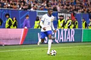 Ousmane Dembélé, à l'occasion du quart de finale entre le Portugal et la France.