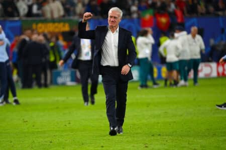 La joie de Didier Deschamps, après Portugal-France.