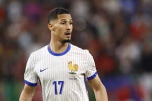 William Saliba s'est présenté en zone mixte, après Portugal-France.
