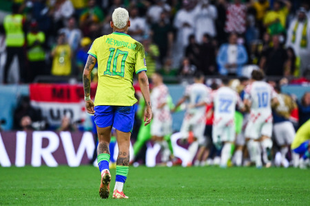 Neymar avec la sélection du Brésil en 2022