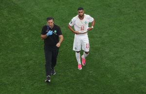 Ismael Saibari sort sur blessure face au Canada Saibari cdm 2026