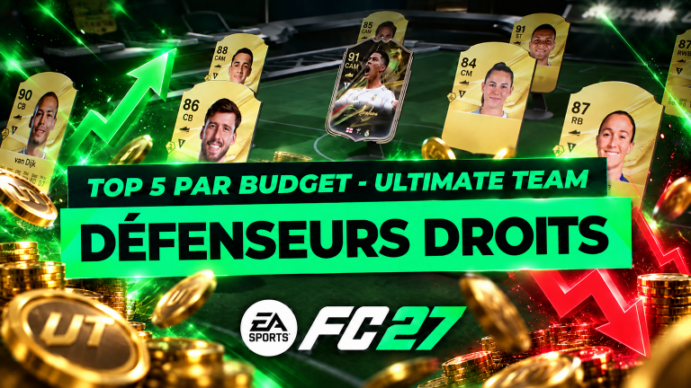 FC 27 – Les meilleurs défenseurs droits Ultimate Team par budget FC 27 - TOP 5 par budget : les défenseurs droits